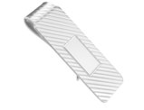 Men's Money Clip in Rhodium Plated Sterling Silver